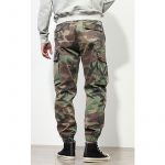 Men's Loose Camouflage Harem Pants Cargo Trousers - Dark Color - Back View