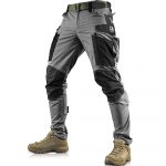 Men's Durable Outdoor Hiking Cargo Pants - Gray