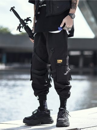 Buy Rescuetees Mens Joggers Pants Tactical Track Harem Sweatpants Fashion  Streetwear Techwear Hip Hop Cargo Pants A XLarge at Amazonin