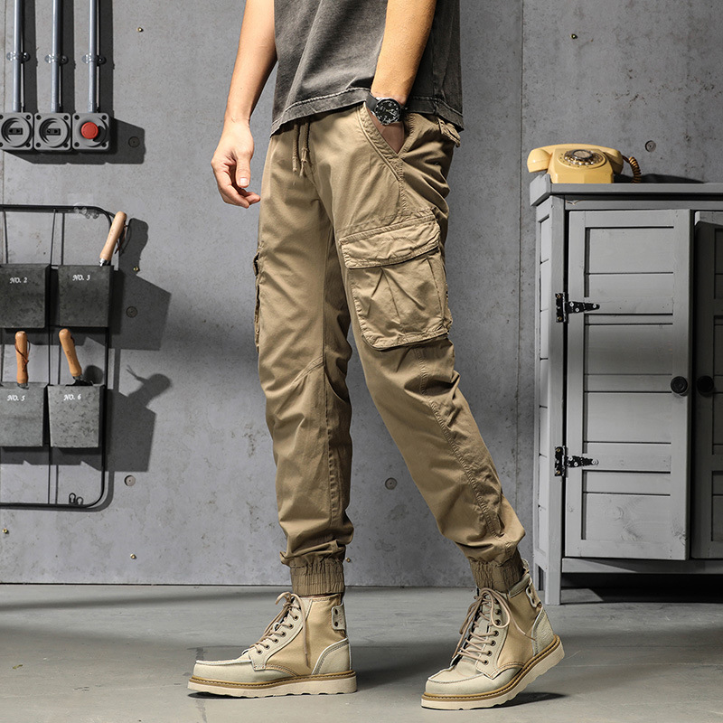 ESPRIT - Pull-on cargo trousers, 100% cotton at our online shop