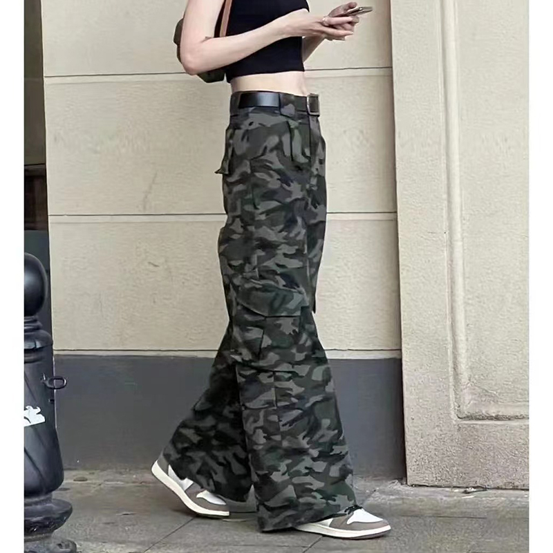 Men Camouflage Pants Oversize Trousers Hip Hop Cargo Baggy Elastic Waist   eBay